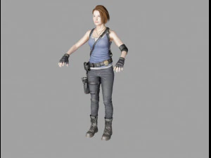 Jill Valentine re3 Model 3D