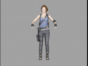 jill valentine re3 Modelo 3D
