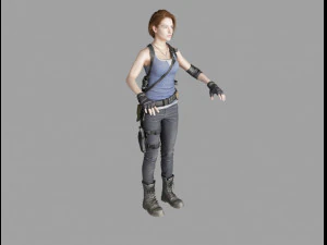 jill valentine re3 3D Model