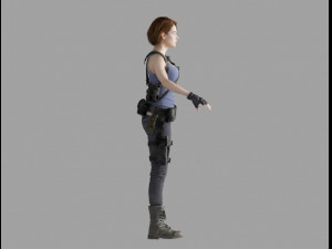 jill valentine re3 Modelo 3D