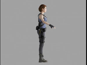 jill valentine re3 3D Model