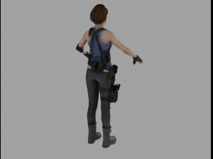 jill valentine re3 Modelo 3D