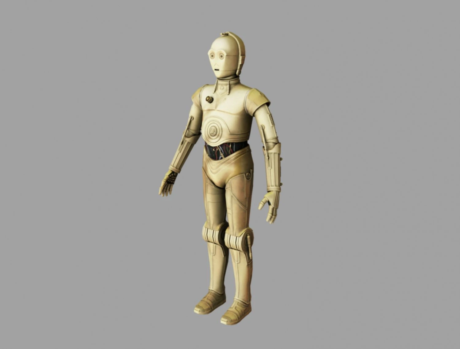 c3po starstorm 3D Model .c4d .max .obj .3ds .fbx .stl .blend 