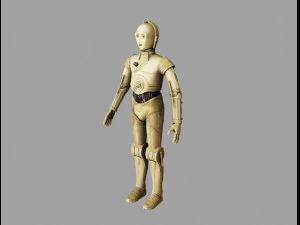 c3po yıldız fırtınası 3D Model
