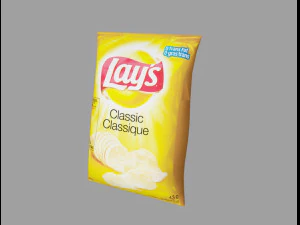 Chips liegen klassisch 3D Modell