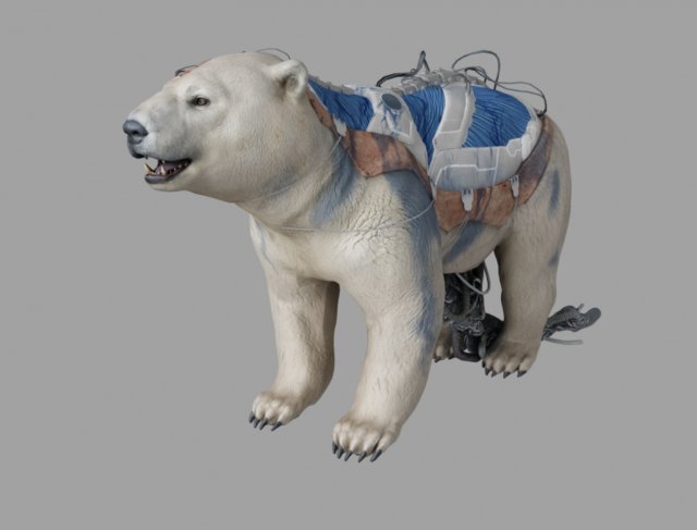 bear latko 3D Model .c4d .max .obj .3ds .fbx .stl .blend 