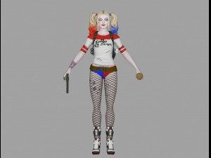 harleyquinn suicidesquad 3Dモデル