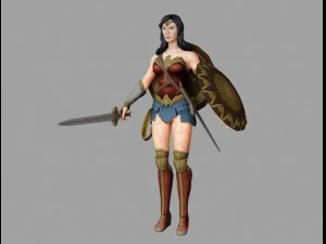 donna meraviglia Modello 3D