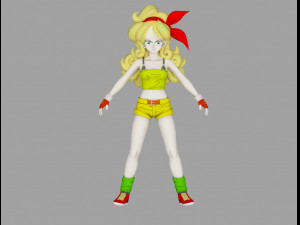 kakarot launch blonde Model 3D