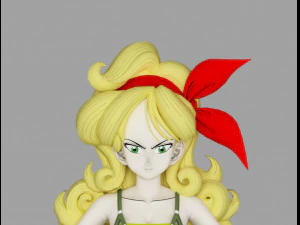kakarot launch blonde 3D Model