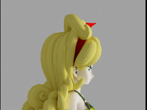 kakarot launch blonde Model 3D