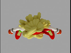 kakarot launch blonde 3D Model