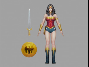 wonder woman default 3Dモデル