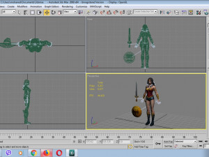 wonder woman default 3Dモデル