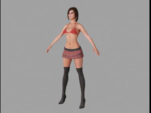 比基尼女孩 3D 模型