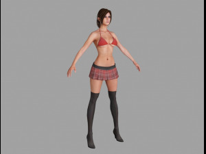 bikini girl Model 3D