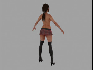 bikini girl Model 3D