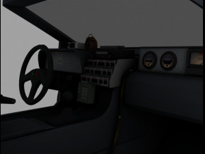 delorean time machine Modelo 3D