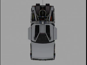 delorean time machine 3D Model