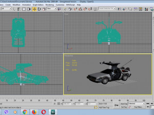 delorean time machine Modelo 3D