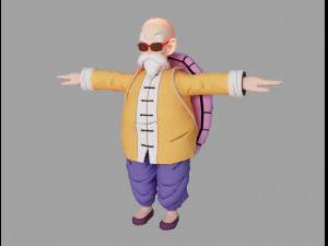 Meister Roshi 3D Modell