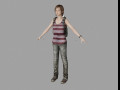 ellie from left behind 3D Model
