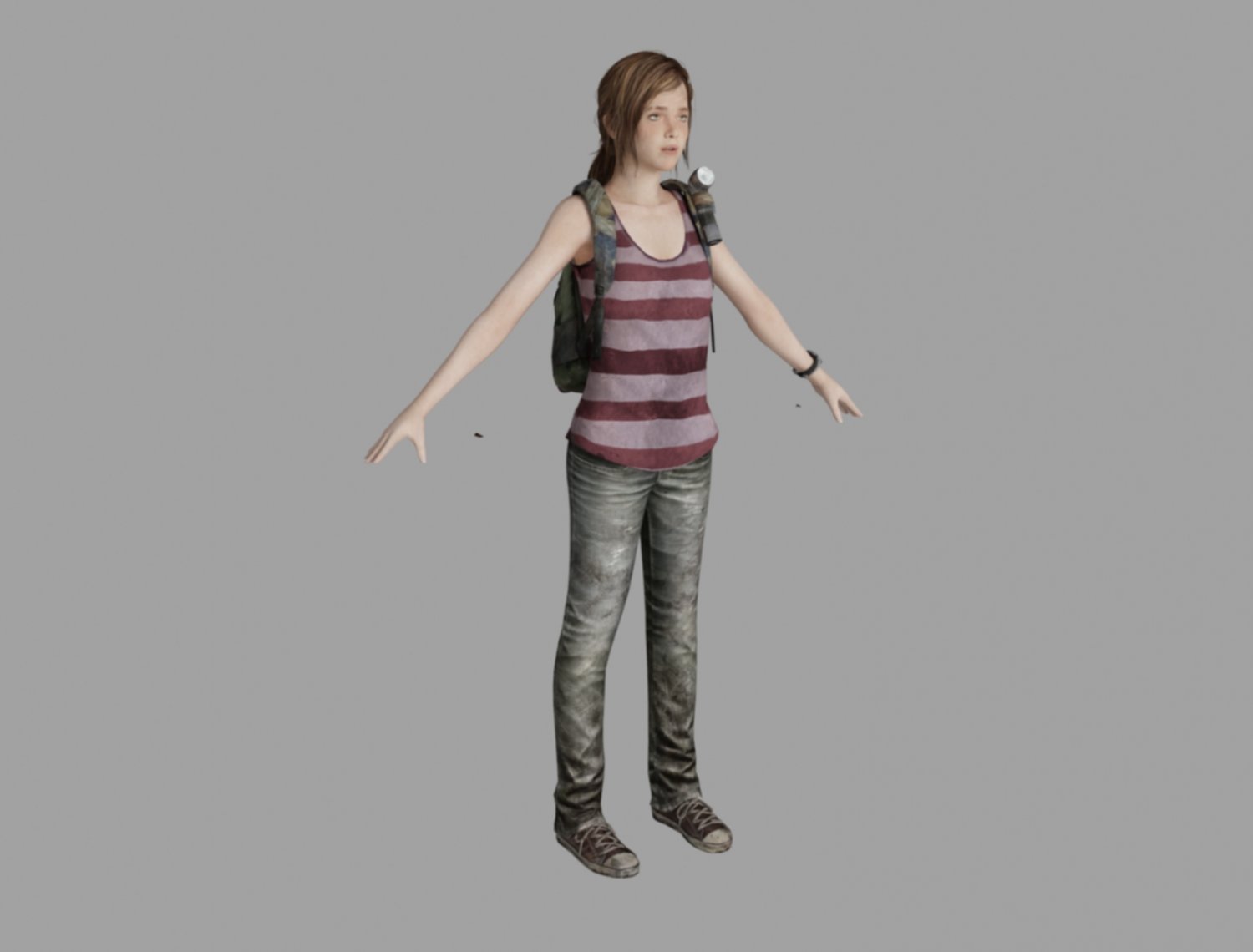 Ellie 3D Model Action Pose