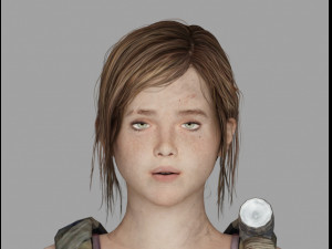 ellie from left behind Model 3D
