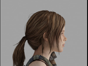 ellie from left behind Model 3D