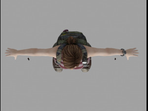 ellie from left behind Model 3D