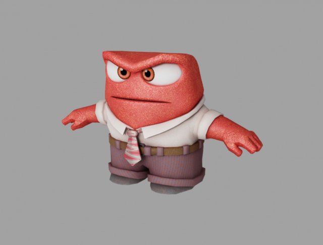 anger 3D 模型 .c4d .max .obj .3ds .fbx .stl .blend 