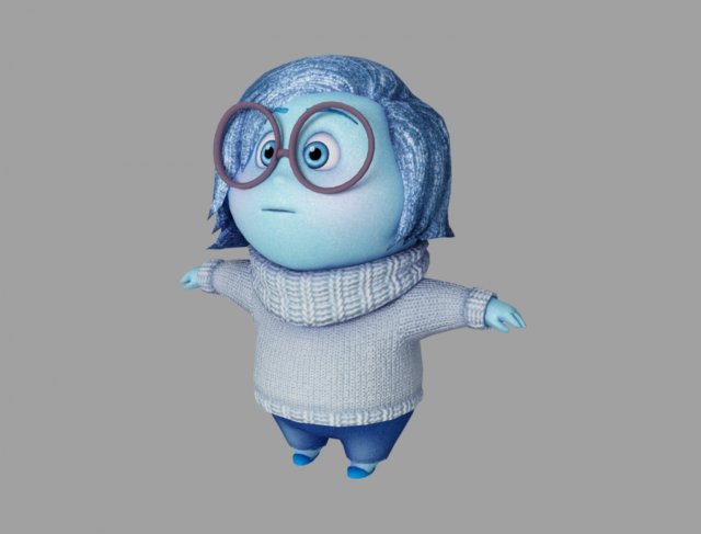 sadness Modelo 3D .c4d .max .obj .3ds .fbx .stl .blend 