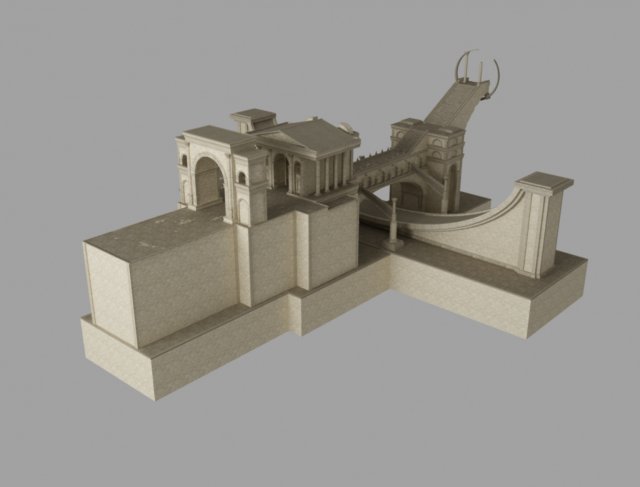 alter building 3D Model .c4d .max .obj .3ds .fbx .stl .blend 