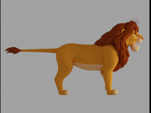 simba 3D Model