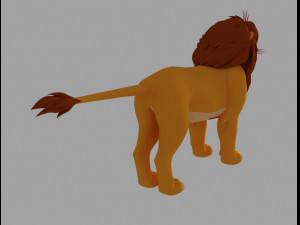 simba 3D Model
