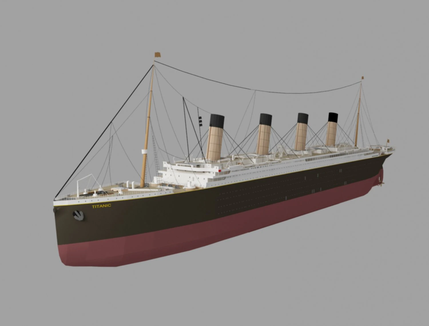 titanic new 3D Model .c4d .max .obj .3ds .fbx .stl .blend 