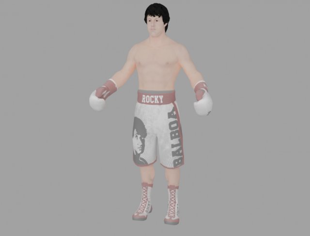 rocky man 3D Модель .c4d .max .obj .3ds .fbx .stl .blend 