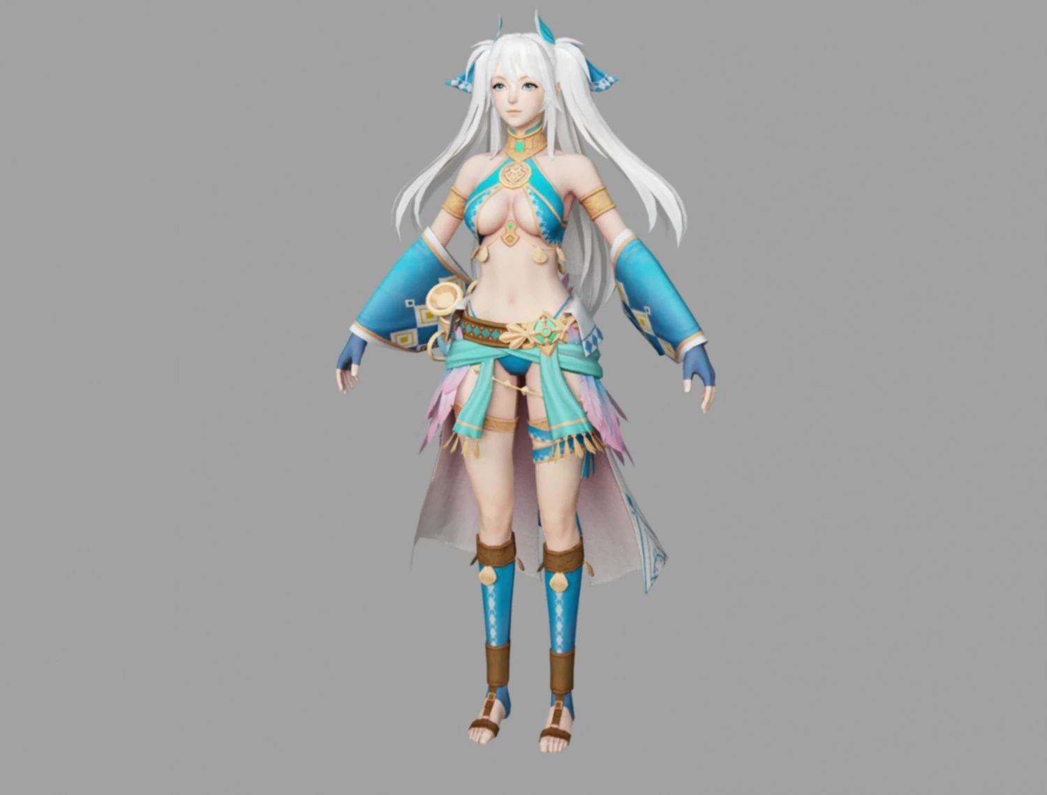 naria girl 3D Model .c4d .max .obj .3ds .fbx .stl .blend 