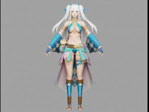 naria girl 3D Model