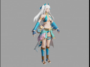 naria girl 3D Model