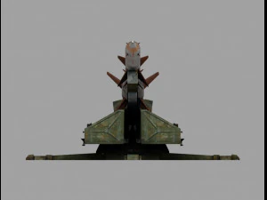 sa2 anti aircraft missile 3D Model
