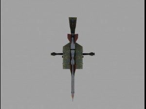 sa2 anti aircraft missile Model 3D