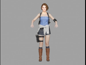jill valentine re3 remake Modelo 3D