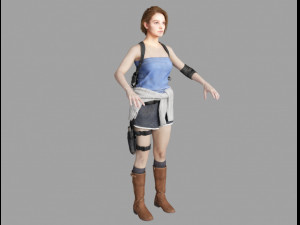 jill valentine re3 remake Modelo 3D