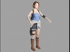 jill valentine re3 remake 3D Model