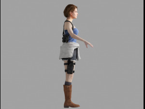 jill valentine re3 remake Modelo 3D