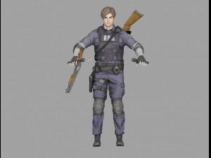 leon scott kennedy Modello 3D