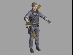 leon scott kennedy Modello 3D