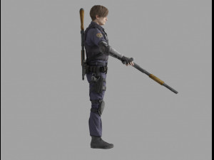 leon scott kennedy Modello 3D