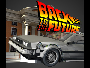 delorean - back to the future 3D Model